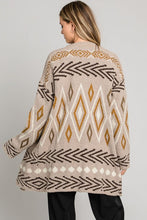 Load image into Gallery viewer, TAN PRINT CARDIGAN