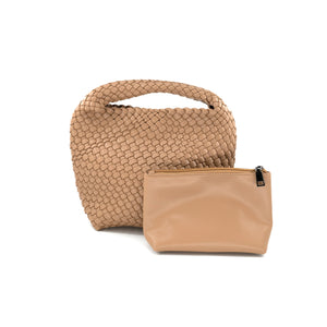 MINI WOVEN HOBO BAG