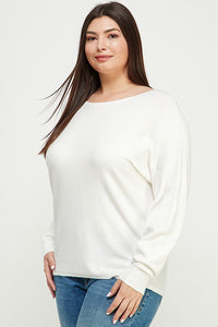 WHITE TEXTURED SLEEVE TOP