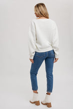 Load image into Gallery viewer, V-NECK SWEATER KNIT PULLOVER- Ivory