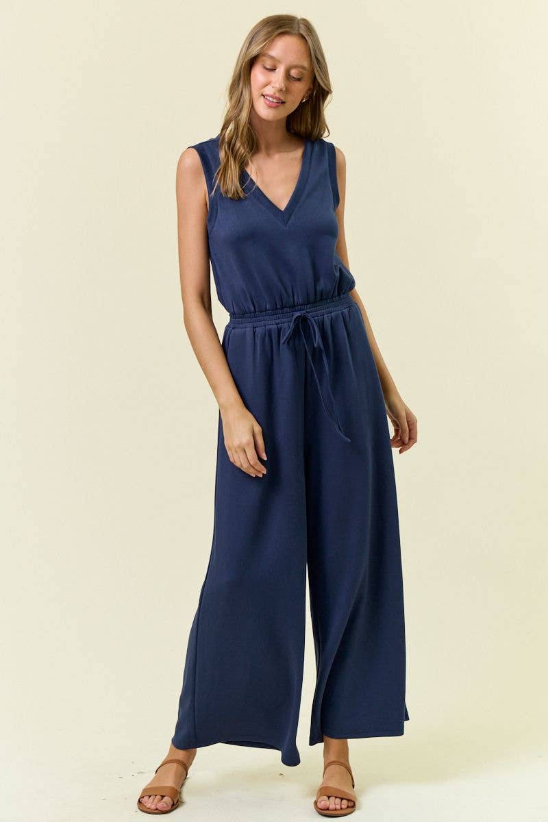 Navy V-Neck Romper – Threads & Co