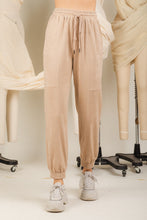 Load image into Gallery viewer, BEIGE SUEDE JOGGER PANTS