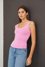 Load image into Gallery viewer, SCOOP NECK TANK (BUBBLE GUM PINK)