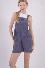 Load image into Gallery viewer, DENIM GUAZE SHORTS ROMPER