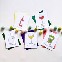 Load image into Gallery viewer, Pun Fun Cards - Put On Your Drinking Cap Greeting Cards Set