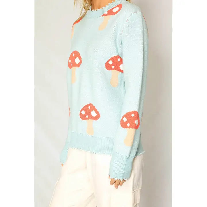 MUSHROOM KNIT SWEATER