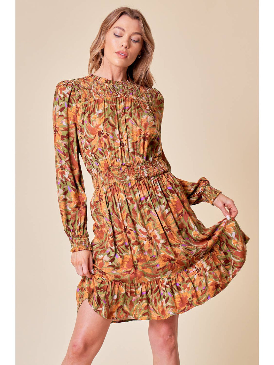 FALL FLORAL DRESS