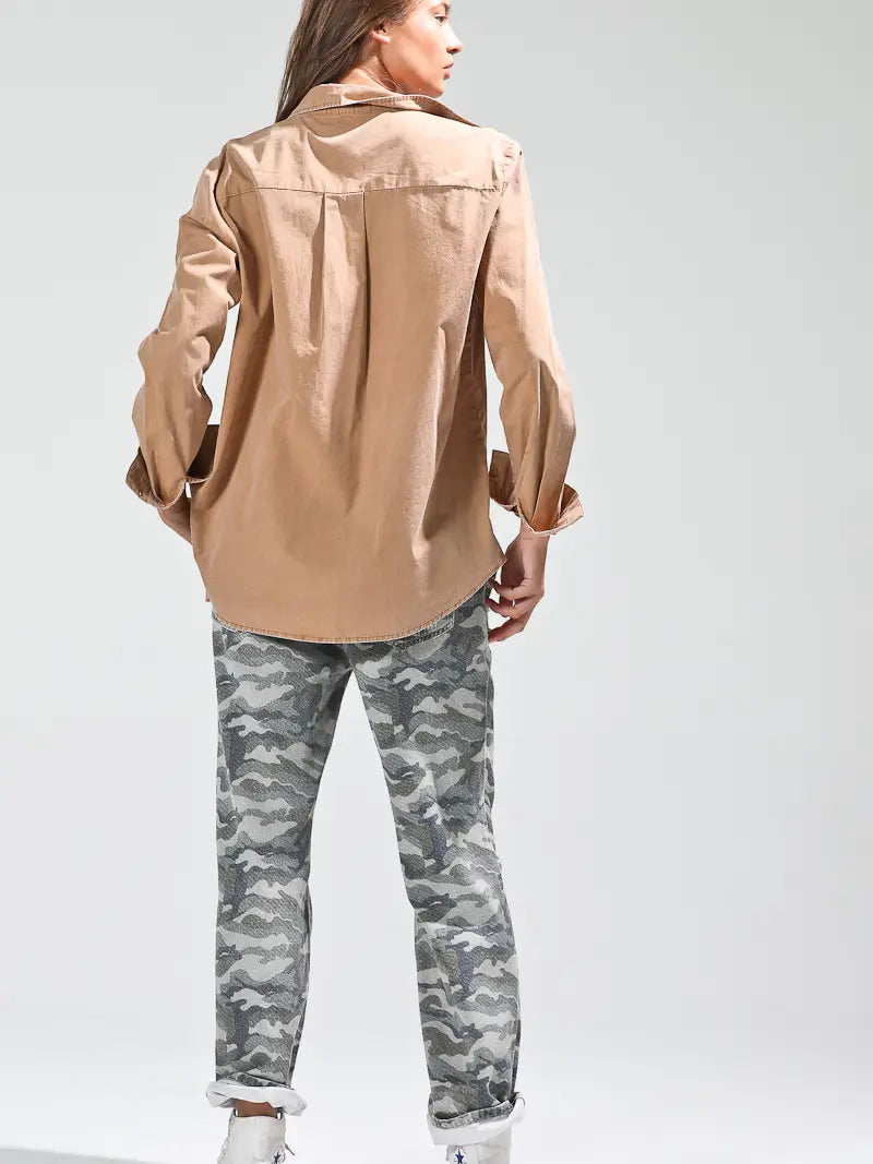 Washed Out Shirts (camel) – Threads & Co