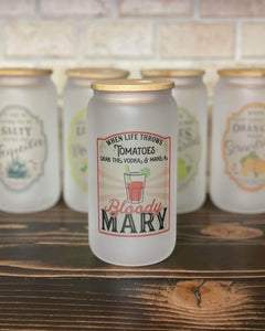 BLOODY MARY GLASS TUMBLER
