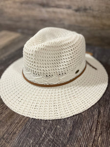 COTTON KNITTED BEACH HAT