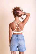 Load image into Gallery viewer, Crochet Lace High Neck Bralette (IVORY)