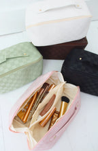 Load image into Gallery viewer, VEGAN LEATHER MAKEUP BAG