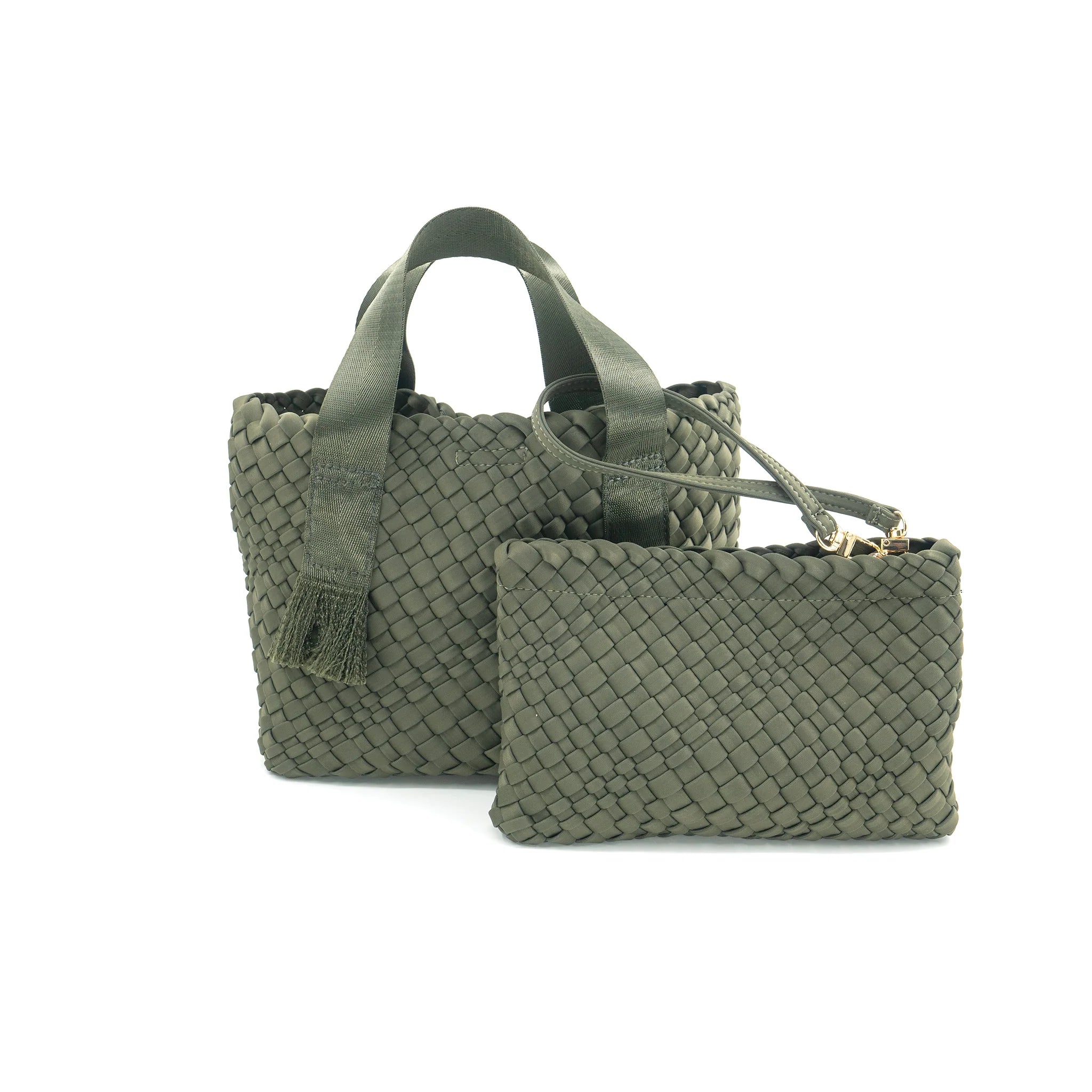Olive Woven Purse (small)