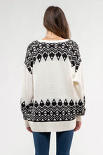 Load image into Gallery viewer, GEOMETRIC OPEN FRONT CARDIGAN (all sales final)