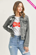 Load image into Gallery viewer, RISEN CURVY: VINTAGE WASHED JACKET