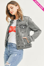 Load image into Gallery viewer, RISEN CURVY: VINTAGE WASHED JACKET