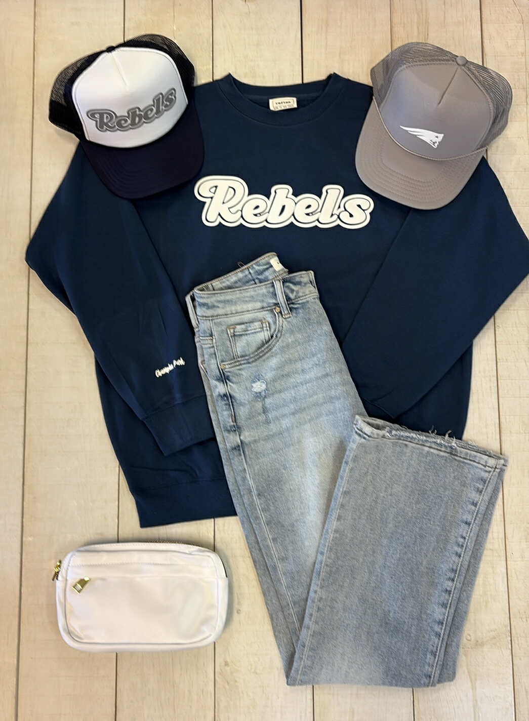 Retro Rebels Puff Crew Sweatshirt