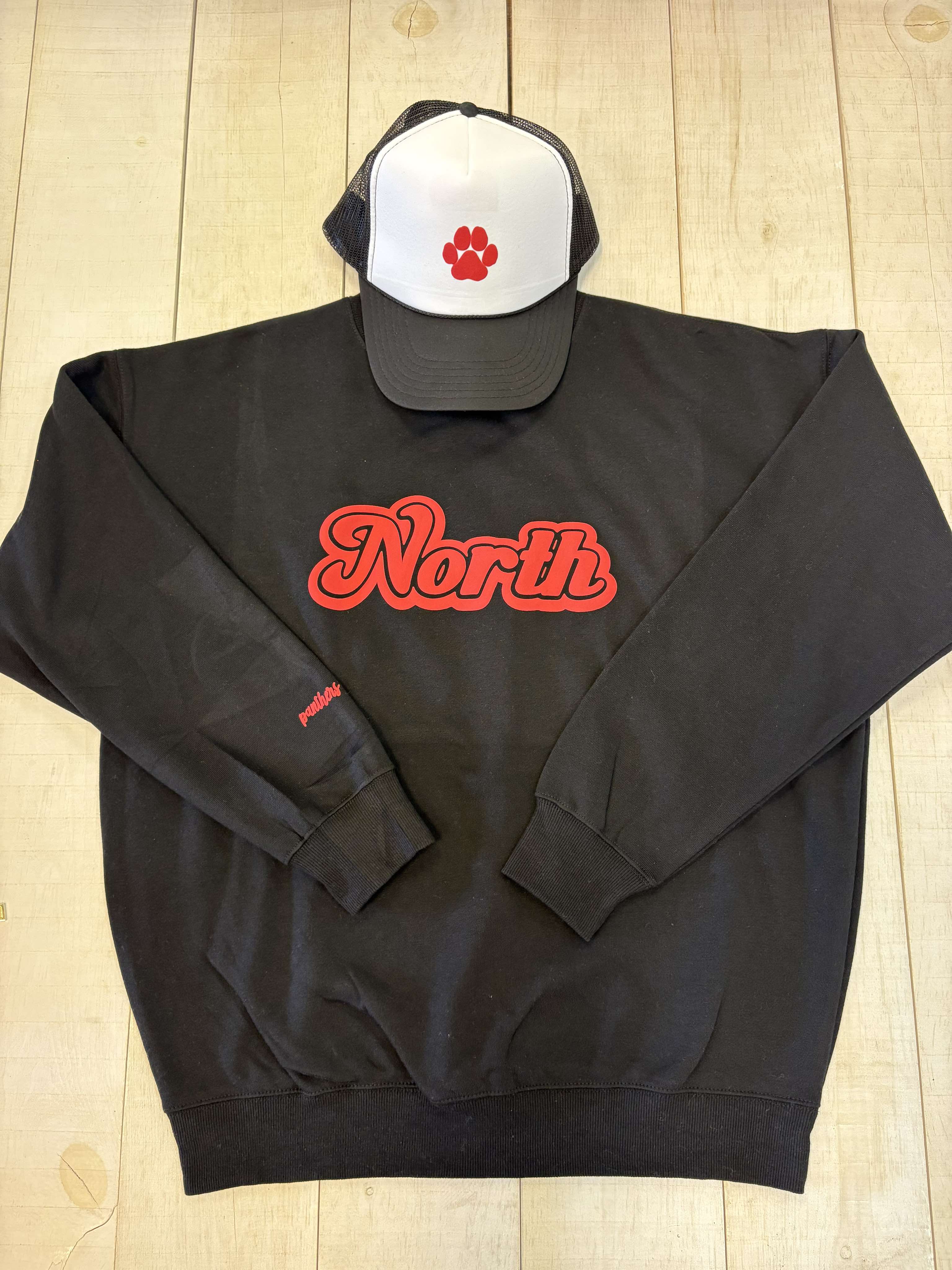 Retro North Puff Crew Sweatshirt