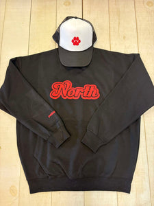 Retro North Puff Crew Sweatshirt
