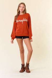 Orange Pumpkin Sweater