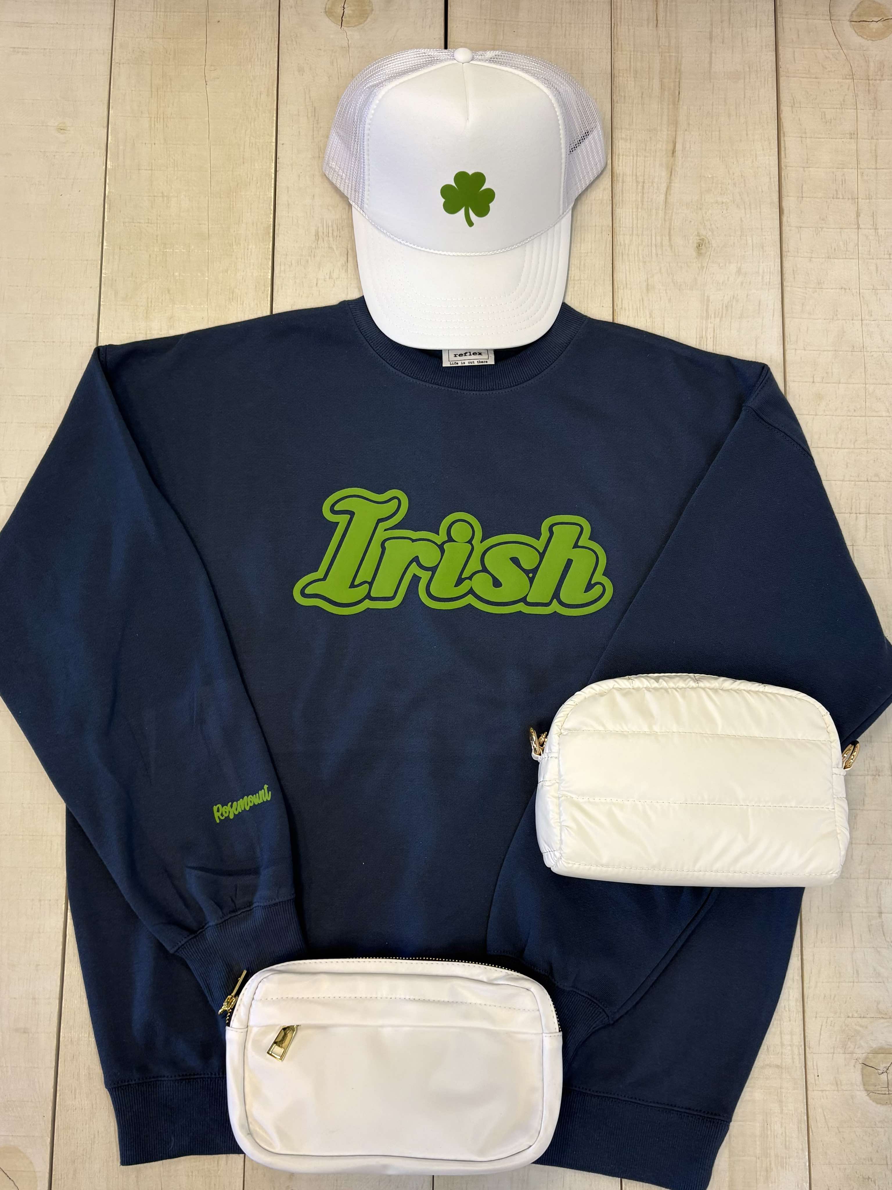 Retro Irish Puff Crew Sweatshirt