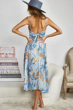 Load image into Gallery viewer, BLUE TROPICAL PRINT DRESS