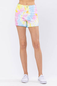 JUDY BLUE: TIE DYE SHORTS (all sales final)