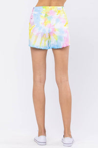 JUDY BLUE: TIE DYE SHORTS (all sales final)