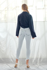 KanCan: HIGH RISE ACID WASH ANKLE SKINNY
