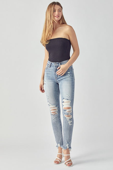 DEAL OF DAY: RISEN MID RISE DISTRESSED SKINNY