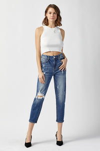 RISEN: HIGH RISE LOOSE TAPERED JEANS