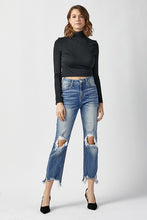 Load image into Gallery viewer, RISEN: HIGH RISE STRAIGHT CROP JEANS