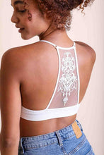 Load image into Gallery viewer, Tattoo Mesh Racerback Bralette (white)