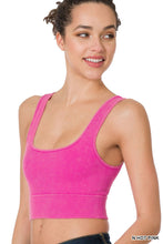 Load image into Gallery viewer, RIBBED SQUARE NECK CROPPED TANK TOP