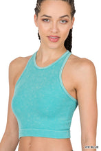 Load image into Gallery viewer, RIBBED SEAMLESS CROPPED TANK TOP