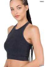 Load image into Gallery viewer, RIBBED SEAMLESS CROPPED TANK TOP