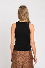 Load image into Gallery viewer, BASIC ROUND NECK TANK (BLACK)