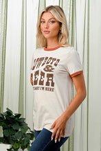 Load image into Gallery viewer, COWBOYS &amp; BEER GRAPHIC TEE