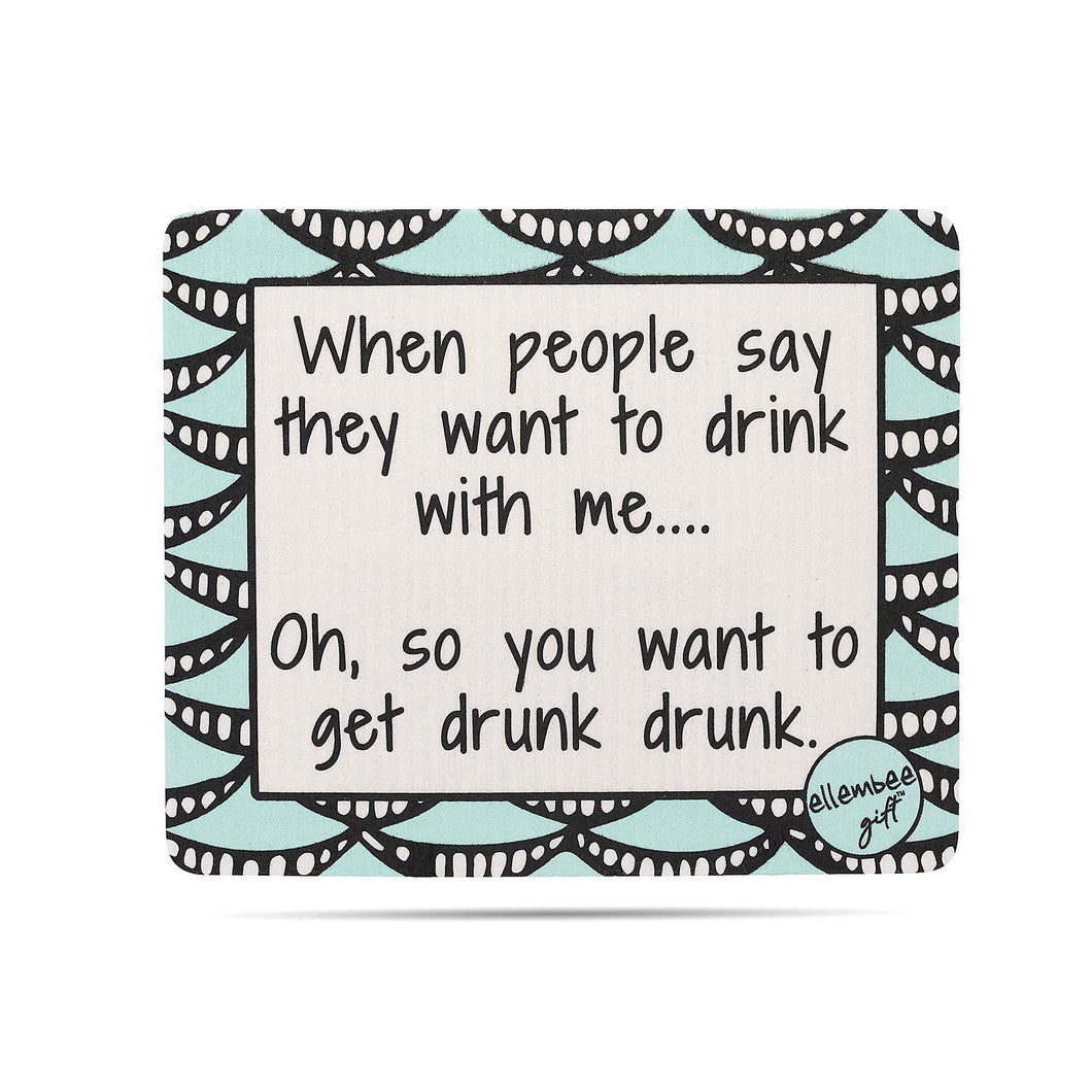 SWEDISH DISH CLOTH: Drunk