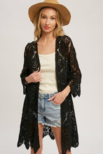Load image into Gallery viewer, CROCHET LACE CARDIGAN
