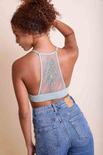 Load image into Gallery viewer, TATTOO MESH RACERBACK BRALETTE (GREY)