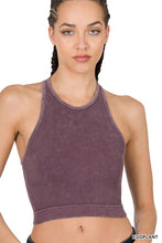 Load image into Gallery viewer, RIBBED SEAMLESS CROPPED TANK TOP