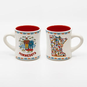 Minnesota Mug, Stoneware, 3.75