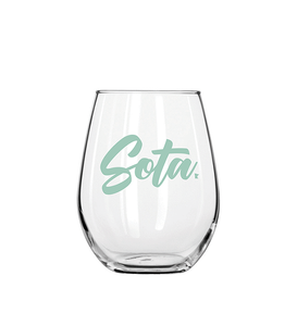 SOTA STEMLESS WINE GLASS (light mint)