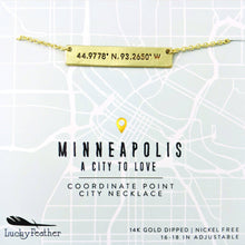 Load image into Gallery viewer, Coordinate City Necklace - Minneapolis