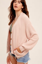 Load image into Gallery viewer, PINK SWEATER CARDIGAN