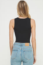 Load image into Gallery viewer, BLACK RIBBED BODYSUIT